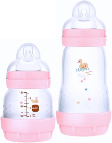 MAM Kit Mamadeiras Easy Start Starter Set Anticólica 0+ Rosa 21022 4694