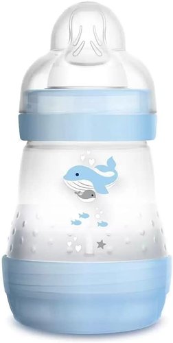 MAM Mamadeira Easy Start Bico 0m+ Azul 01311 4661 com 160ml