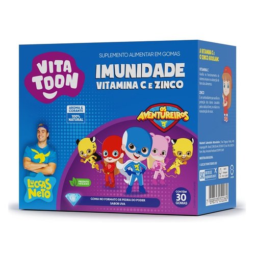 Maxinutri Vitatoon Imunidade Sabor Uva Com 30 Gomas