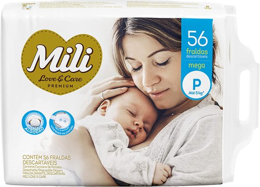 Mili Fralda Love e Care Mega P 56UN