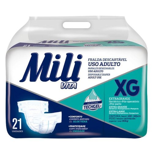 Mili Fralda Vita Adulto XG com 21un