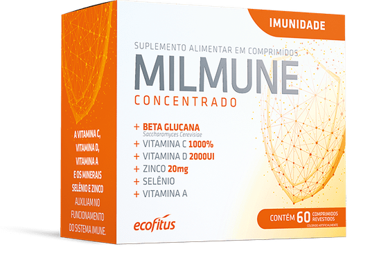 Milmune Concentrado Suplemento de Vitaminas e Minerais 60 Comprimidos Revestidos