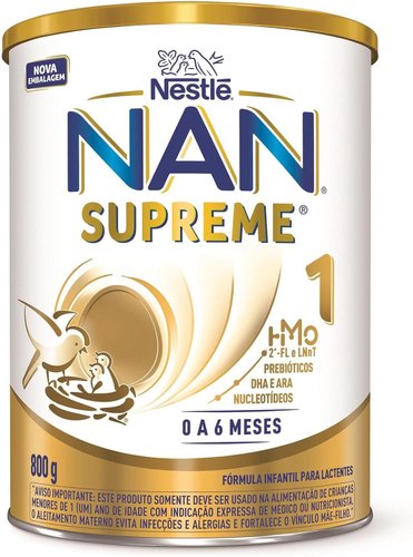 NAN Supreme 1 Nestlé Fórmula Infantil 0 a 6 meses 800g