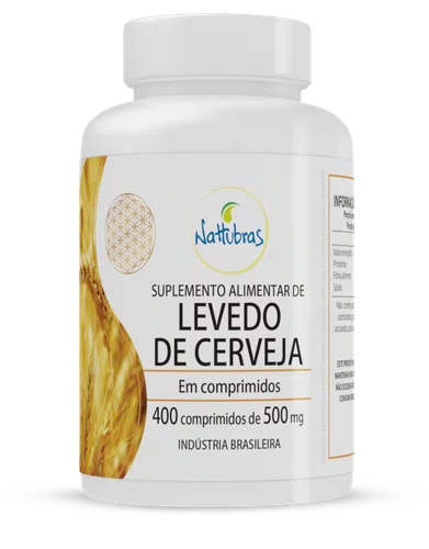 Nattubras Levedo de Cerveja 500mg com 400 Comprimidos