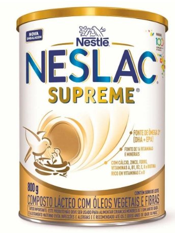 Neslac Supreme Nestlé Composto Lácteo 3 a 5 anos 800g
