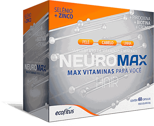 Neuromax Hair Suplemento de Vitaminas e Minerais 60 Cápsulas