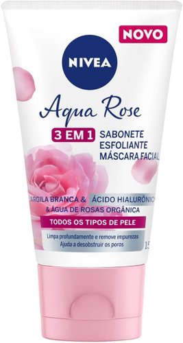 Nivea Aqua Rose 3 em 1 Sabonete Esfoliante 150ml