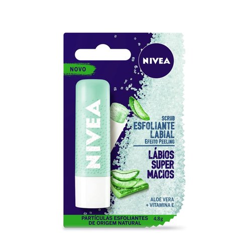 Nivea Esfoliante Labial Scrub Aloe Vera 4,8g