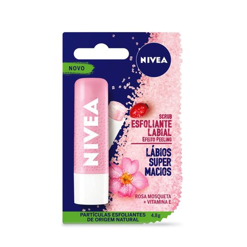 Nivea Esfoliante Labial Scrub Rosa Mosqueta 4,8g