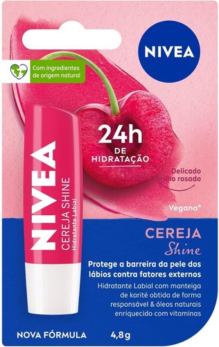Nivea Hidratante Labial Cereja Shine 4,8 g