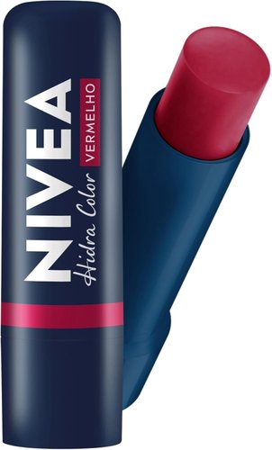 Nivea Hidratante Labial Hidra Color Vermelho 4,8 g
