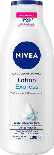 Nivea Loção Hidratante Corporal Lotion Express 200ml