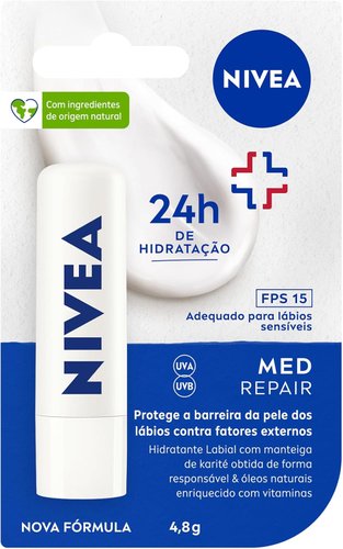 Nivea Protetor Labial Med Repair FPS15 4,8g
