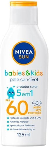 Nivea Sun Protetor Solar Kids & Babies Pele Sensível FPS 60 125ml