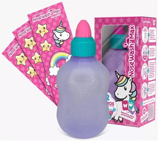 Nosewash Max Unicórnio Lavagem Nasal Frasco 240ml