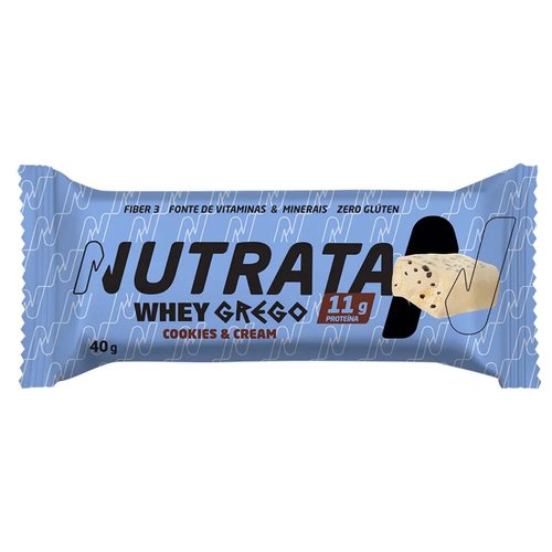 Nutrata Whey Grego Bar Cookies & Cream 40g