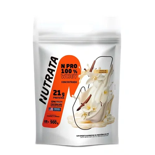 Nutrata Whey N Pro Baunilha 100% Refil 900g