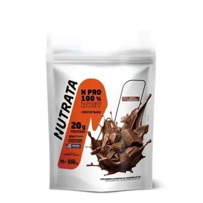 Nutrata Whey N Pro Chocolate 100% Refil 900g
