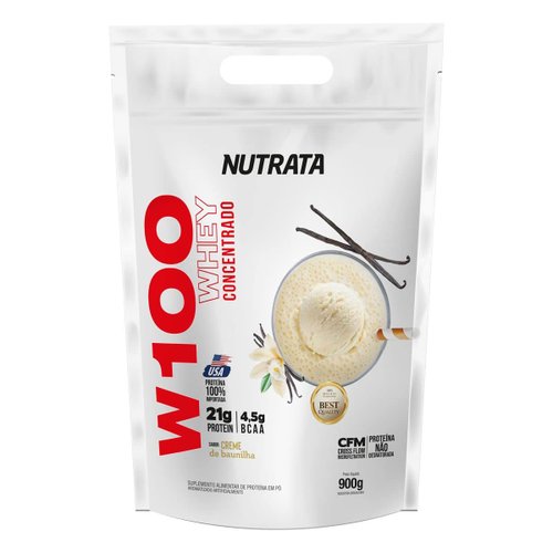 Nutrata Whey W100 Baunilha Refil 900g
