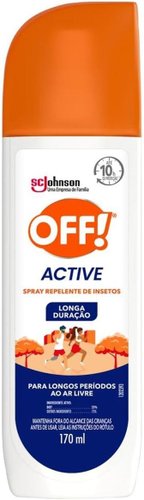 OFF Active Repelente de Insetos Longa Duração Spray 170ml