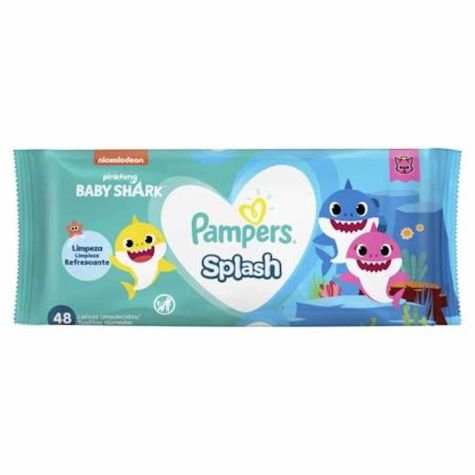 Pampers Toalhas Umedecidas Splash Baby Shark 48un