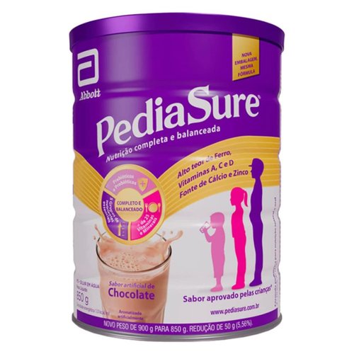 Pediasure Suplemento Alimentar Abbott Sabor Chocolate 850g