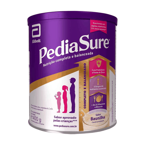 Pediasure Suplemento Alimentar Abbott Sabor Baunilha 400g