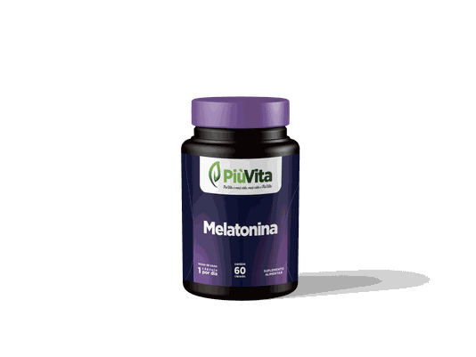 PiùVita Melatonina com 60 Cápsulas