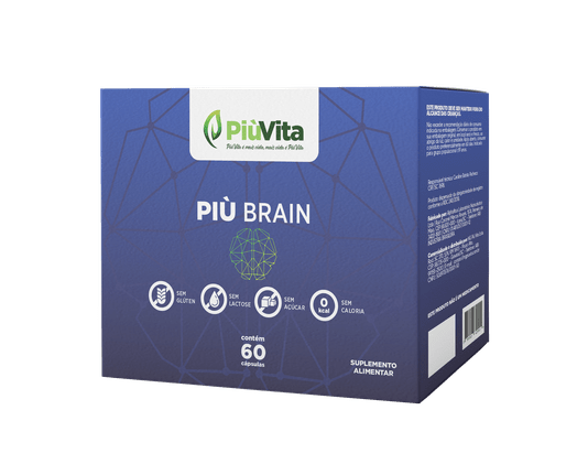 PiùVita Più Brain com 60 Cápsulas