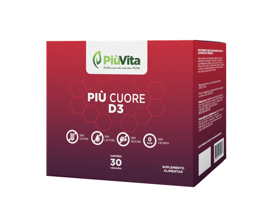 PiùVita Più Cuore D3 com 30 Cápsulas