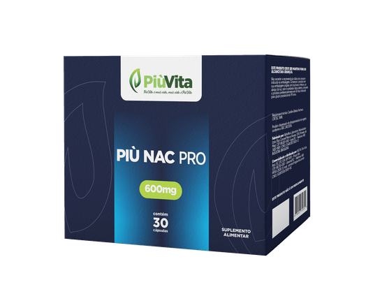 PiùVita Più Nac Pro 600mg com 30 Cápsulas