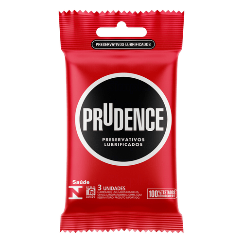 Prudence Preservativos Lubrificados com 3un