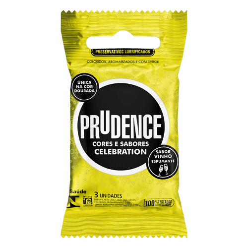 Prudence Preservativo Celebration Vinho Espumante com 3un