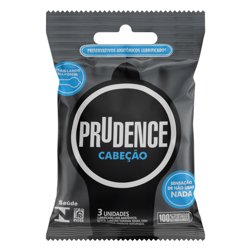 Prudence Preservativo Cabeção com 3un