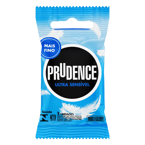 Prudence Preservativo Ultra Sensitive com 3un