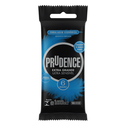 Prudence Preservativo Ultra Sensitive Extra Grande com 6un