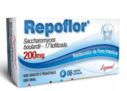 Repoflor Probiótico 200mg 6 Cápsulas