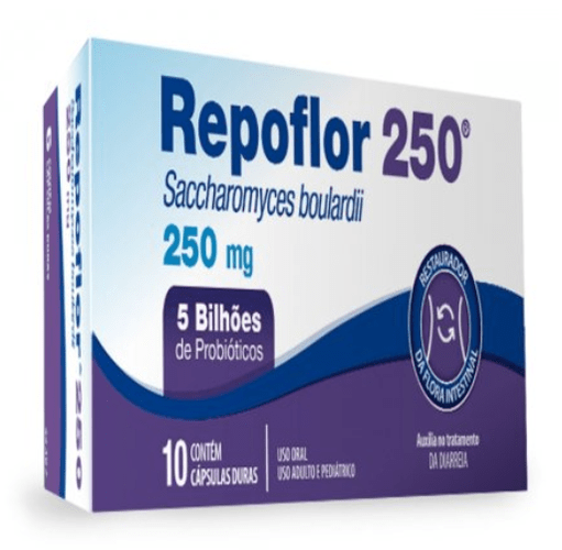 Repoflor 250mg 10 Cápsulas