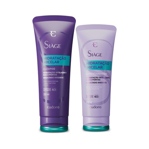Siàge kit Hidratação Micelar Shampoo 250ml + Condicionador 200ml