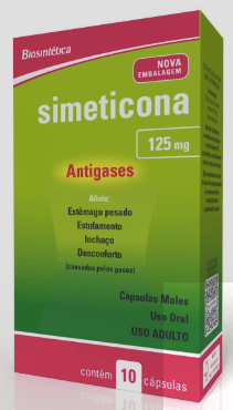Simeticona 125mg Biosintética 10 Cápsulas