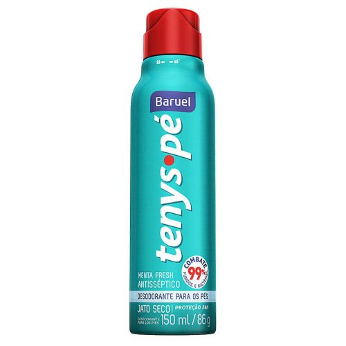 Tenys Pé Desodorante Para os Pés Jato Seco Menta Fresh 86g