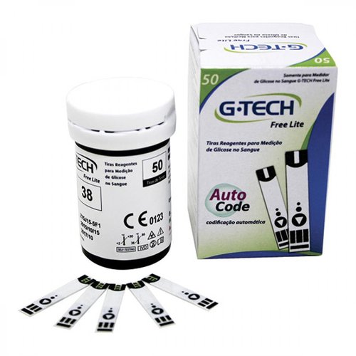 G-Tech Tira Teste Reagentes Lite 50 Tiras