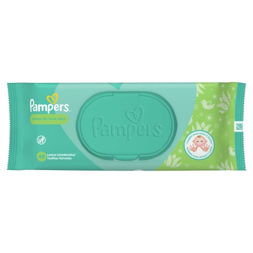 Pampers Toalhas Umedecidas Aloe Vera 48un