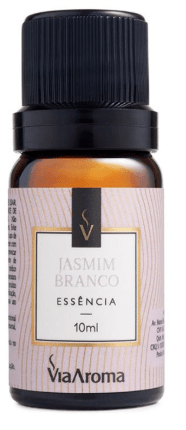 Via Aroma Essência Jasmin Branco 10ml