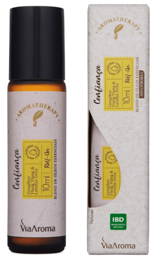 Via Aroma Roll-On Blend Óleos Essenciais Confiança 10ml