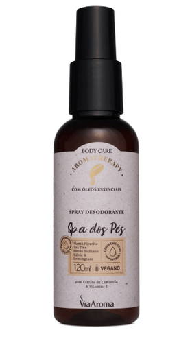 Via Aroma Spray Desodorante Spa dos Pés Aromatherapy 120ml