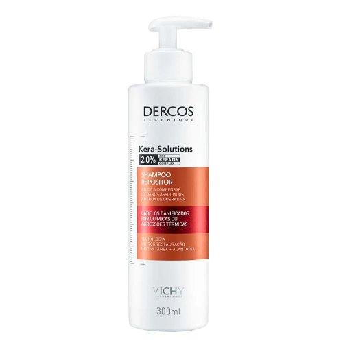 Vichy Shampoo Repositor Dercos Kera-Solutions Cabelos Danificados 300ML