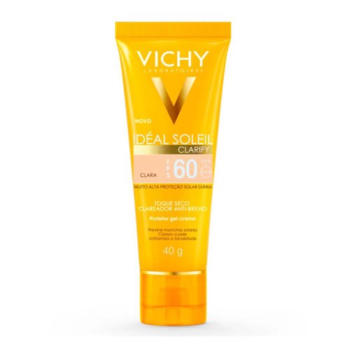 Vichy Protetor Solar Clarify FPS60 Clara Idéal Soleil 40G