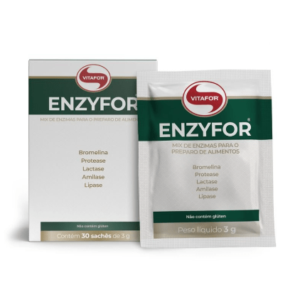 Vitafor Enzyfor Mix de Enzimas 10 Sachês de 3g