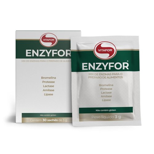Vitafor Enzyfor Mix de Enzimas 30 Sachês de 3g